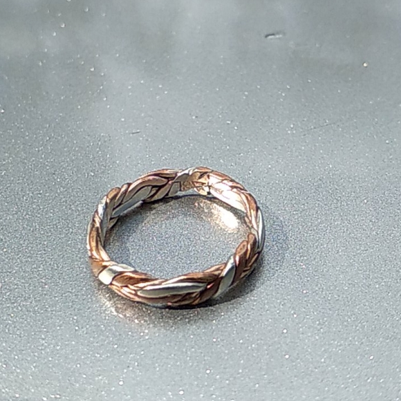 Silver and rose gold plated ring - Picture 6 of 9